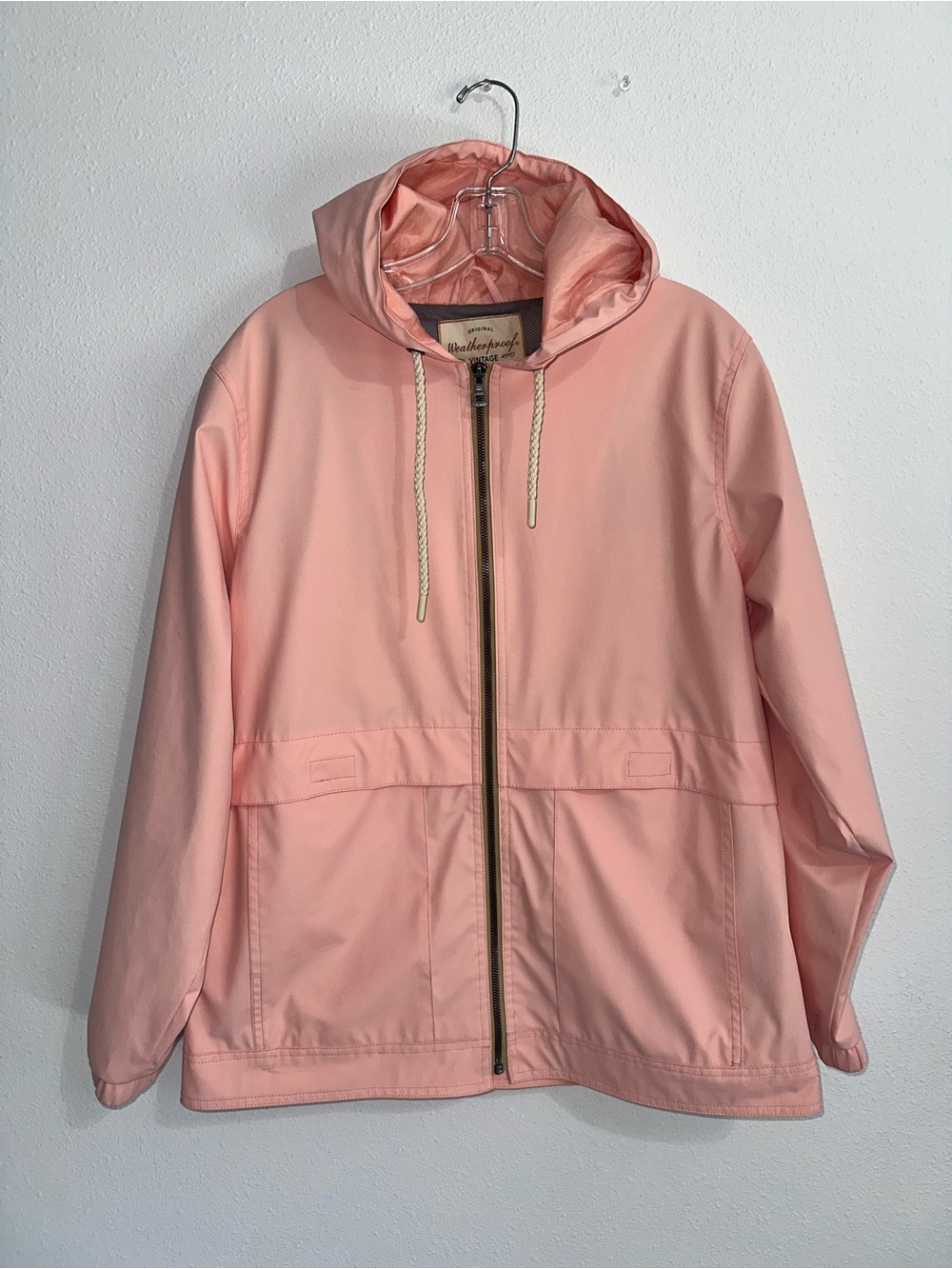 Weatherproof Blush Pink Hooded Utility Jacket